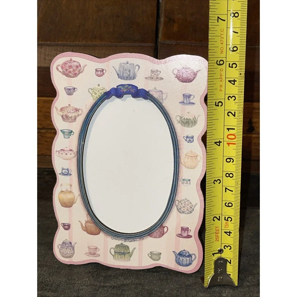 Susan Wheelers  Teapots Picture Frame 4x6 Pink